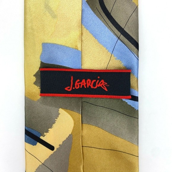 Jerry J Garcia Tie "Sun Movement" Collection #46 Limited Edition Gold Necktie - Picture 9 of 12